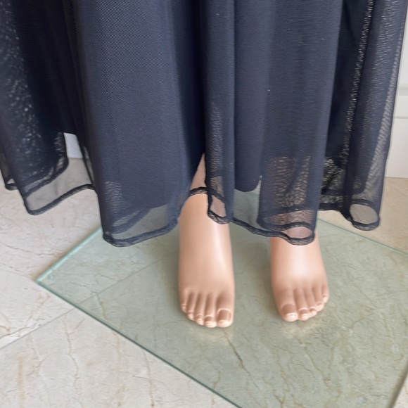 VINTAGE 90’S BLACK LEATHER WITH LINED FABRIC BOTTOM - Picture 4 of 8